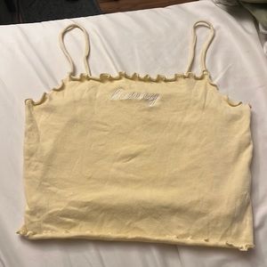 Forever 21, ‘Bunny’ yellow shirt. Size M. LIKE NEW!!